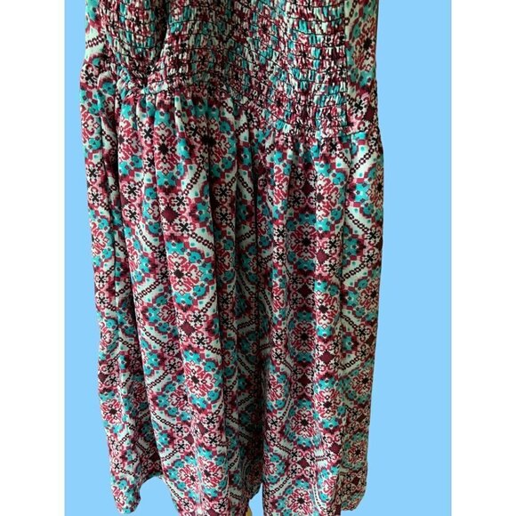 XHILARATION JUNIOR GIRLS SLEEVELESS COLORFUL MINI SUNDRESS EUC SMALL - Picture 4 of 4